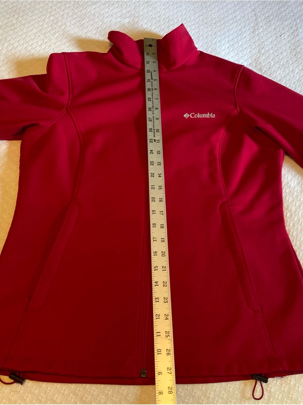 Columbia WOMENS Raspberry-Red Full-Zip Softshell Jacket - Picture 15 of 16